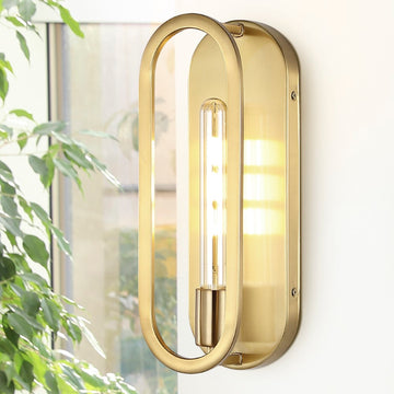 Emilia 4.75" Modern Bohemian Iron LED Sconce - JONATHAN Y